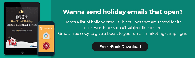 140+ Holiday Email Subject Lines eBook